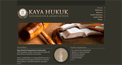 Desktop Screenshot of kaya-hukuk.com