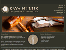 Tablet Screenshot of kaya-hukuk.com